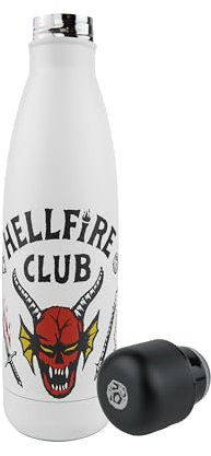 Cinereplicas Stranger Things - Botella de Agua Aislada Hellfire Club - 500ml - Licencia Oficial