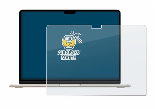 BROTECT Protector Pantalla Mate Cristal para Apple MacBook Air 15 M3 2024 / M2 2022 Protección Anti-Reflejos