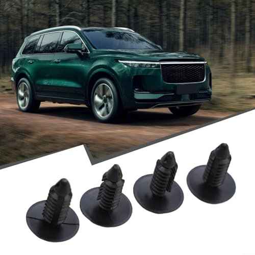 License Plate Set of 4, Front Bumper Plate Hole Covers, Screw On Attachment