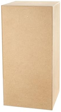 DECOKTIVO Dekosäule MDF, Blumensäule Wohnzimmer, Blumenständer, Podest Deko, Pflanzenständer, Stabiler Sockel, Modernes Design, 80x40x40 Cm