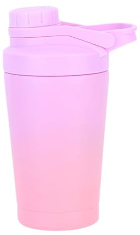 EACHPT Protein Shaker 500ml, Shaker Proteinshake, Shaker Proteinshake Edelstahl,Doppelwandig Vakuum Isoliert,BPA Frei Auslaufsicher,Edelstahl Shaker Thermoflasche für Eiweiß-Sportgetränke