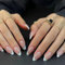 Yamobi French Nails - Lot de 24 faux ongles en gel French Nails - Couleur : amande moyenne - Avec colle gelée - Réutilisables