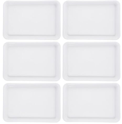 GANAZONO 6pièces Plateau Rectangulaire pour Pots De Fleurs De Saucisses De Jardin Support pour Plantes avec Protection Eau Dimensions Intérieures