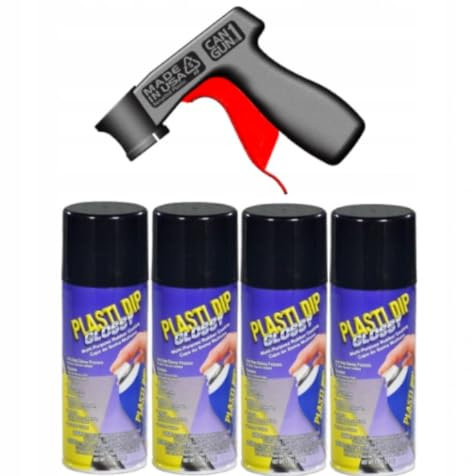 Plasti Dip 4x 400 ml + pistolet gratuit (Noir Brillant)