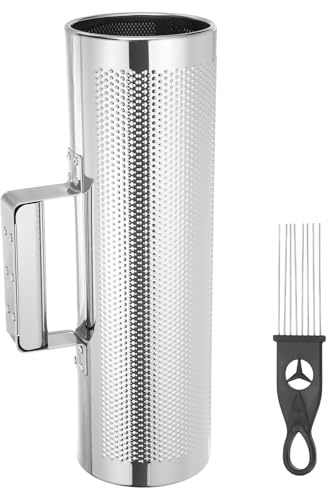 sourcing map Stainless Steel Guiro Shaker Instrument 4 x 12 Latin Percussion Instrument with Scraper Musical Training Tool Metal Guiro for Band Sand Hammer Performance