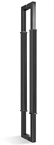 AYVADA Maniglia per Porta d'ingresso, Maniglia per Porta Scorrevole in Vetro, Barra di Spinta per Porta bifacciale Lunga 60 cm/80 cm/120 cm, per Porte in Legno/Metallo/Commerciali/Ferro, Facile da