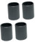 DIYEAH 4Stücke Runde Pappe Flower Box Mini Blumenkasten für Blumenarrangements Geschenkverpackungen und Dekoration für Hochzeiten Geburtstagsfeiern und Mehr