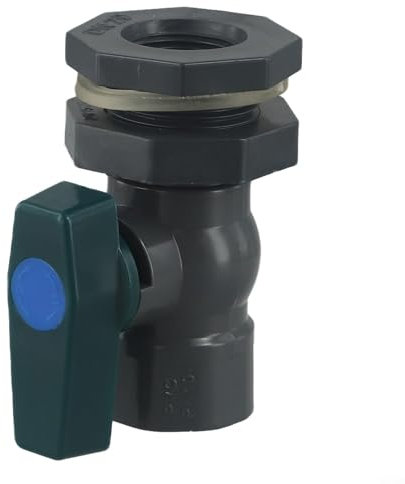 Vanne d'eau de pluie en PVC avec raccord 3/4 pour une utilisation facile de l'eau dans les piscines et jardins (A)