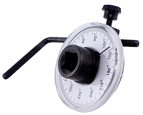 HOUDERCO Clé Dynamométrique Réglable Indicateur D’angle, Acier Robuste, Trou Carré Noir, Outil Atelier Mécanique, Mesure Précise Du Couple, Usage Professionnel