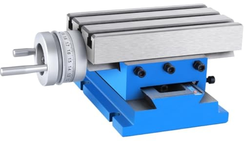 Frästisch 7,3 x 4 Zoll, Arbeitstisch mit Schiebeschlitten for alle Bohrständer, Tischbohrmaschinen und Fräsmaschinen,Breites Anwendungsgebiet