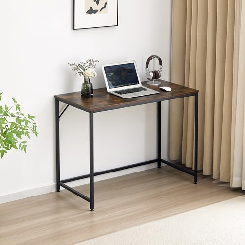 Garvishk Garvis Schreibtisch 100x50 cm – Gaming Tisch mit Regal – MDF Computertisch für Homeoffice