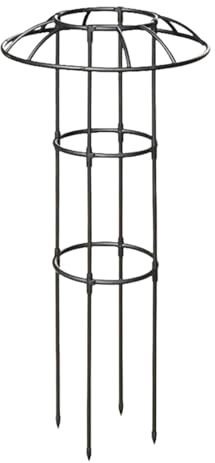 Regenschirm Rankgitter - Vertikal Rostfrei Stabil Kletterpflanzen Stütze Metall Schirm Garten Rankhilfe Deko Garten Obelisk Turm Rahmen | für Rebe Rose Clematis Gurke