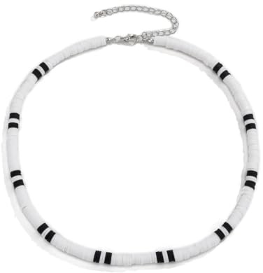 YEAMLTE Surfer Kette Herren, Surfer Halskette mit Kokosnuss Perlen, Surferkette, Boho Holzperlen Halskette, Muschelkette, Stilvolle Accessoires, perfekt für Sommerurlaube am Strand und am Meer (C)