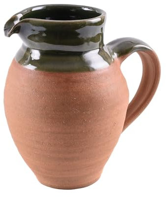 Historischer Wein - Schankkrug aus Ton 1,0 Liter Weinkrug Mittelalter LARP Wikinger