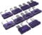 AUPROTEC Standard ATO Flachstecksicherung 1A - 40A Stecksicherung Schmelzsicherung Auswahl: 3A Ampere violett, 10 Stück