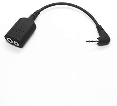 ADAPTOR FOR CONNECT ICOM 2 PIN EARPIECE TO MOTOROLA 1 PIN RADIO: TLKR, TALKABOUT, XTR, PMR, XTL446, SX500
