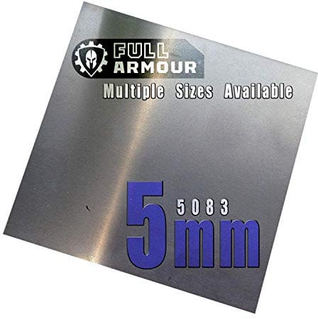 BuyAluminium 5083 - Placa de aluminio (5 mm) 100mm x 100mm (10cm x 10cm)