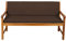 Gutekissen® Bankauflage Terrassen-Rasenbank oder Schaukel Gartenmöbel FK5 (180x40x50, Braun)