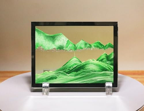 YaiHe Moving Sand Art Bild Fotorahmen Kunst Kreation Drift Sand Malerei Ornament Desktop 3D Dynamische Sand Malerei Kunst bunt