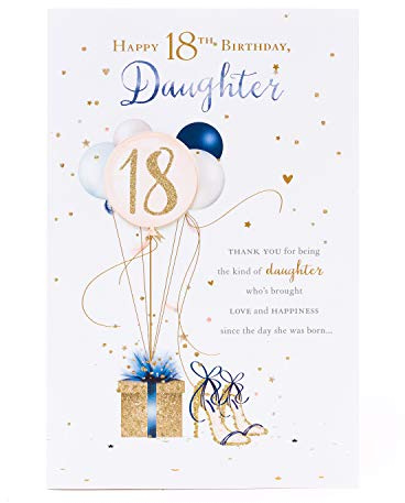 18th Birthday Card Daughter - Daughter Birthday Card - Birthday Card for Her