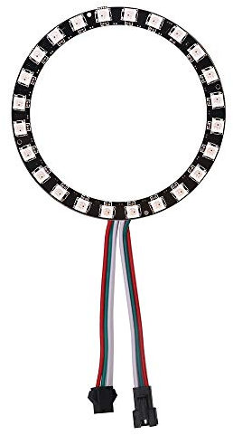 XUNATA LED Ring Lampe WS2812B 5050 RGB LED Ringleuchte Individuell Adressierbaren EinzelnVolltraumfarbe DC5V (1pc 24 LEDs/Ring)
