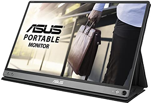 ASUS ZenScreen MB16ACM | 15,6 Zoll tragbarer USB Monitor | Full HD 1920x1080, Hybrid Typ-C, Autorotation, leichtes Design, Smartcase | IPS Panel, 16:9, entspiegelt