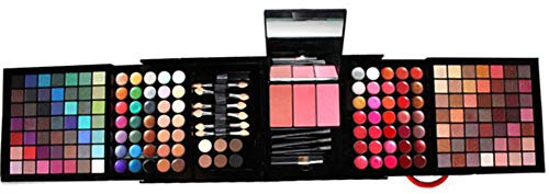 Shogpon 177 Farben Professionelle Schminkkassette Eyeshadow Lidschatten-Palette Makeup Kit mit Concealer, Rouge, Gesichtspuder, Lipgloss und Augenbrauenpuder