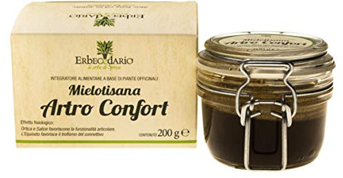 Erbecedario Mielotisana Artro Confort Integratore Articolazioni, Tisana al Miele con equiseto per il Benessere delle Ossa e la Funzionalità Articolare 1 Vaso 200g