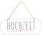 Frau WunderVoll® Schild Hochzeit aus Holz, 40 x 15 cm/Wegweiser, Hochzeit Vintage, Hochzeitsschild, Kirche, Standesamt, Stuhldekoration, Hochzeitsgeschenke Brautpaar Schild