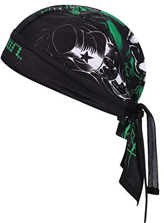 Bandana Sport Herren Damen Kopfbedeckung Biker Outdoor Fahrradtuch Sonnen Schutz Cap Piratentuch Schnell Trockned Kopftuch Fahrrad Laufen Sportkopftuch Pirat Kappe Atmungsaktiv Radsport Stirnband