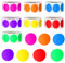 Loscrew 3500 Stück (7 Rollen) Abnehmbarer Farbcode Dot Sticker Circle Dots Sticker Round Label Kit für Büro, Dekoration oder Heimwerken