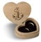 Kartenmachen.de Personalisierte Hochzeit Ringbox Herz Ringkissen Ringschachtel individuell 10 x 8,5 cm Eichenholz - Anker
