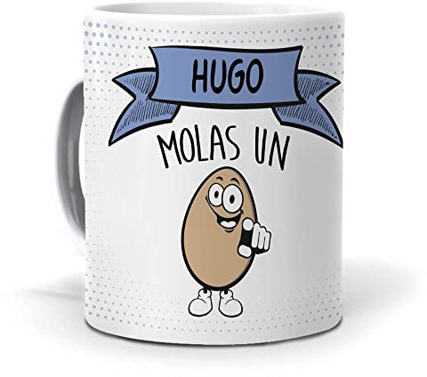 Taza Hugo molas un Huevo. Cerámica AAA - 350 ml.