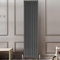 Pinta Vertical Radiator Flat Panel Double Column Bathroom Kitchen Living Room Radiator Anthracite Grey - 1200 x 476mm
