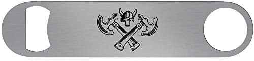 'Viking Axes & Helmet' Bar Blade Bottle Opener (BR00008349)
