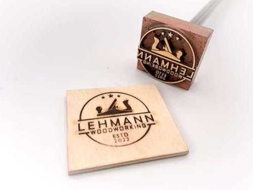 Dein Brandstempel elektrischer Schriftzug im Motiv Hobel Woodworking für Holz, Leder, Pappe - personalisiertes Brandeisen, individueller Brennstempel in 60 x 58 mm