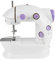 Machine à coudre portable, machine à coudre automatique électrique avec pédales,Mini Machine à Coudre, Machine à Coudre Portable à surjeteuse électrique à Deux Vitesses avec Accessoires(202)