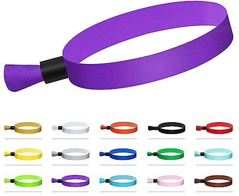 Comflora 100 Stück Stoffarmbänder, Einweg-Armbänder für Veranstaltungen | Stoff-Armbänder für Veranstaltungen, Events, Stoffarmband, Armbänder für Veranstaltungen, für Eingang Handgelenkband