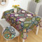 iEvery Tischdecke Boho Style Rechteckig Mandala Garten Tischdecken für Draußen Polyester Outdoor Abwaschbar Gartentischdecke Eckig Wetterfest für Küche Gartentisch Esstisch Couchtisch Party 110x140 cm