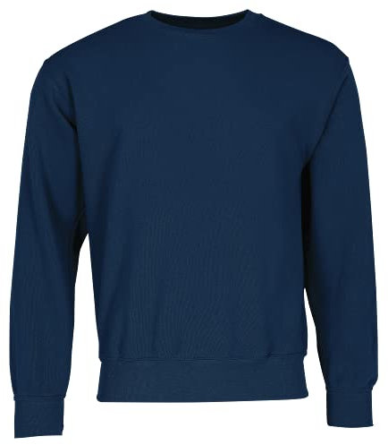 Fruit of the Loom Classic Set-In Sweat + GRATIS MyShirt Stoffbeutel, Farbe:Navy + GRATIS MyShirt Stoffbeutel, Größe:L