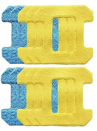 KAMNIK 10 Stück Reibmopp-Pads, kompatibel mit Hobot 298 Fensterputzroboter-Zubehör, Lappen-Mikrofaser-Material, Nassreinigung + Trocken
