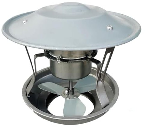 NsibAn Ventilatore per Camino 60W/120W Ventilatore per Camino Elettrico Ventola di Scarico per Canna fumaria per Barbecue Capanna Camino Termostufa Forno a Legna,60w