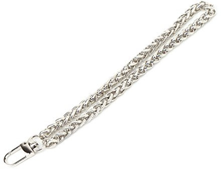 LUOFANG Replacement Strap Clutch Wristlet Purse Coin Bag Key Chain Accessories Silver