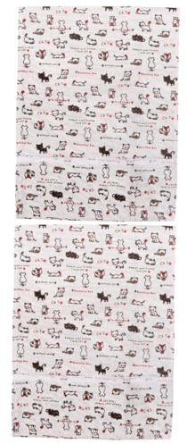 IMIKEYA 2pcs Microwave Oven Accessory Cat Pattern Hood Cover Oven Protective Hood Side Pocket