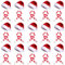 30-teiliges Mini-Weihnachtsmütze und Mini-Schal, Lutscherhut, Flaschenverschluss, Dekoration für Tasse Besteck Flasche,DIY Xmas Home Party Tischdekoration,Candy Covers für Kinder Kinder Craft