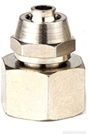 KXJSYL Tool 1 Stück PCF4 6 8 10 12 mm Rohr auf 1/8 1/4 3/8 1/2 Innengewindeanschluss Kupfer Pneumatische Komponenten Schnelles Drehgelenk(Hose Diameter 6mm,1/8)