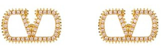 Ohrringe für Damen, Sterling Silber Ohrringe Hypoallergene Vergoldete Ohrringe, Buchstabe V Geometrische Tropfen Ohrringe Gold Hängend Dupes Schmuck Geschenke für Frauen Muttertag (Gold)