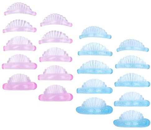 GUTERTOP 20 Stück Wimpernlifting Pads Selbstklebend, Lash Lifting Zubehör, 5 Größen Lash Lifting Pads Wiederverwendbar für Alle Augenformen, Salonqualität