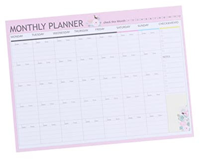 HAPINARY Monatsplaner Kalender Terminplaner 20 Blatt Wochenübersicht Aufgabenplanung Notizbuch Terminbuch Agenda Terminplan