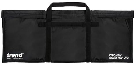 Trend Heavy-Duty Carry Case for 700–750 mm Kitchen Worktop Jigs, Padded Storage Bag with Reinforced Straps and Waterproof Outer, Fits Multiple Jig Models, CASE/KWJ700